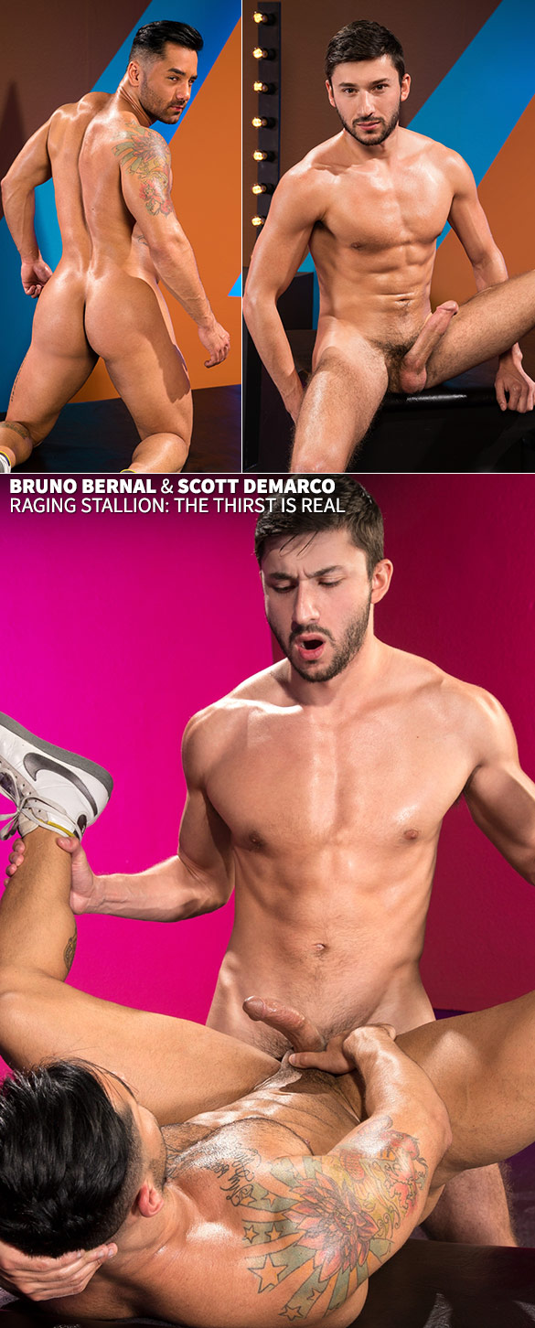 Raging Stallion: Bruno Bernal bottoms for Scott DeMarco in "The Thirst Is Real"
