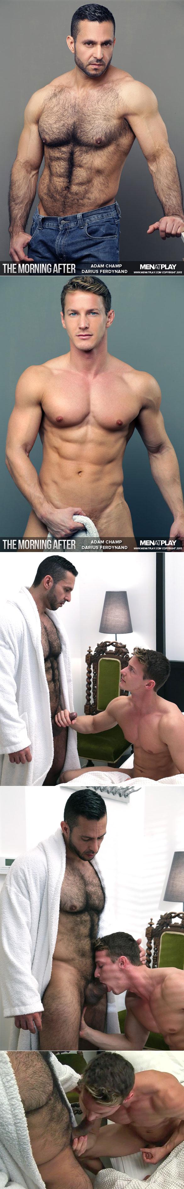 MenAtPlay: Adam Champ bangs Darius Ferdynand in "The Morning After"