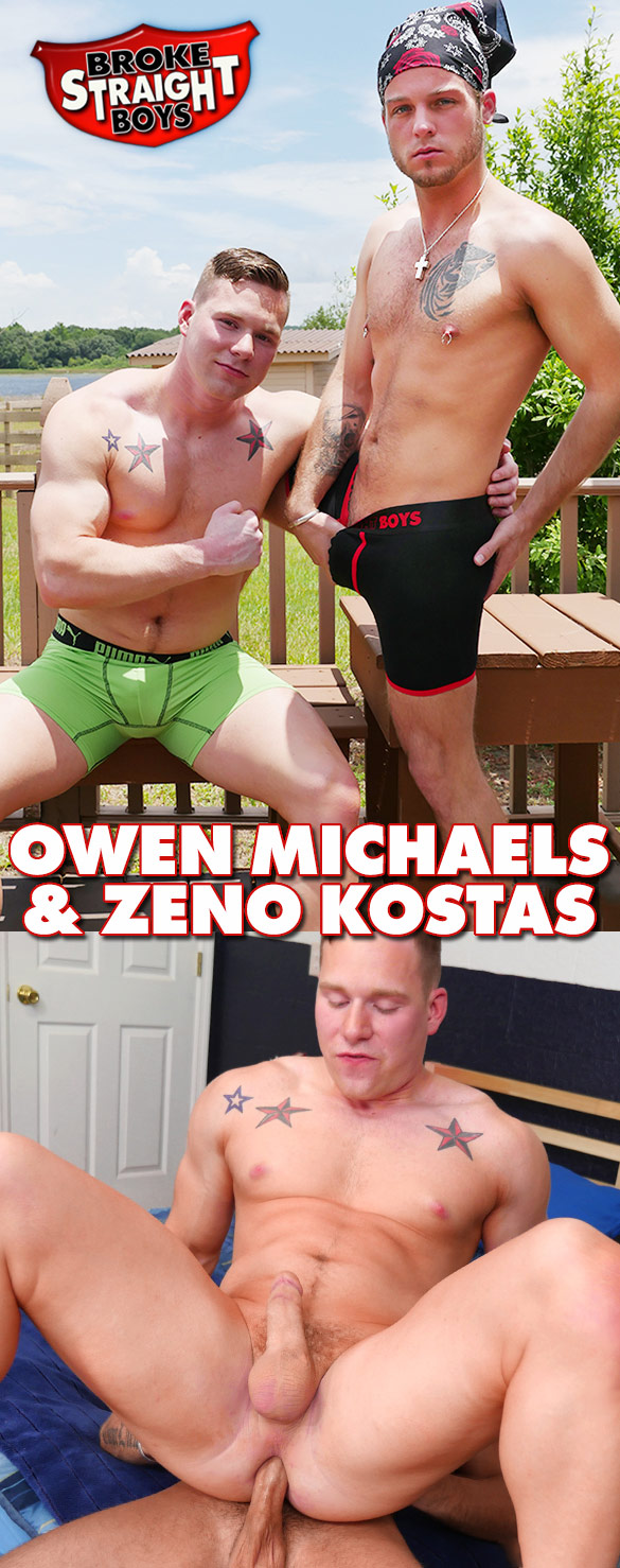 Broke Straight Boys: Zeno Kostas fucks Owen Michaels raw
