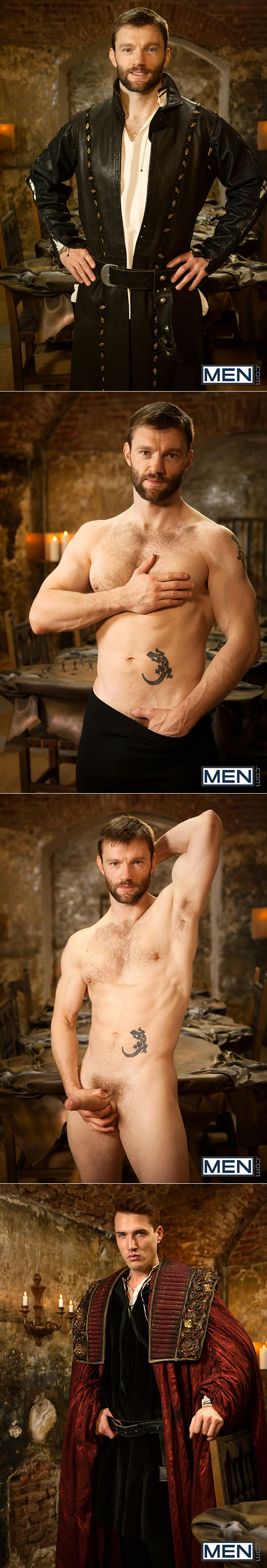 Men.com: Dennis West fucks Theo Ford in “Gay of Thrones, Part 8”