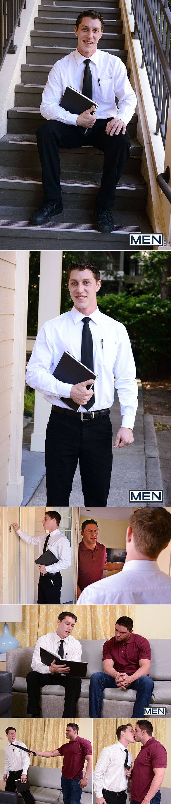 Men.com: Paul Canon fucks Jake Wilder in "Mormon Undercover, Part 1"