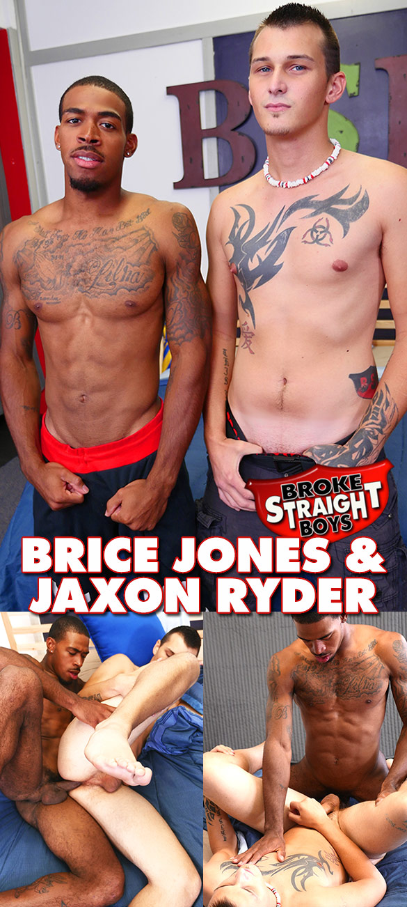 Broke Straight Boys: Brice Jones fucks Jaxon Ryder bareback