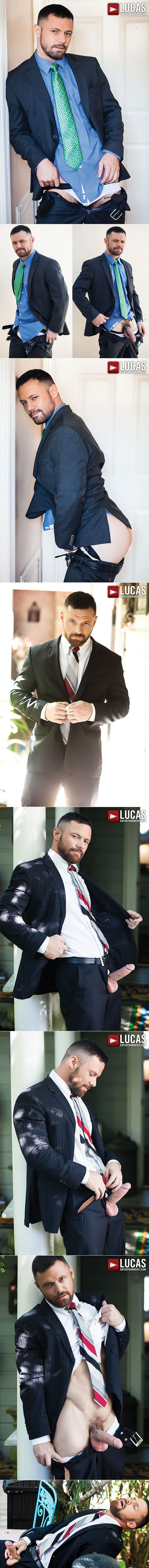 Lucas Entertainment: Dylan James and Sergeant Miles flip fuck raw in "Gentlemen 15: Suited For Sex"