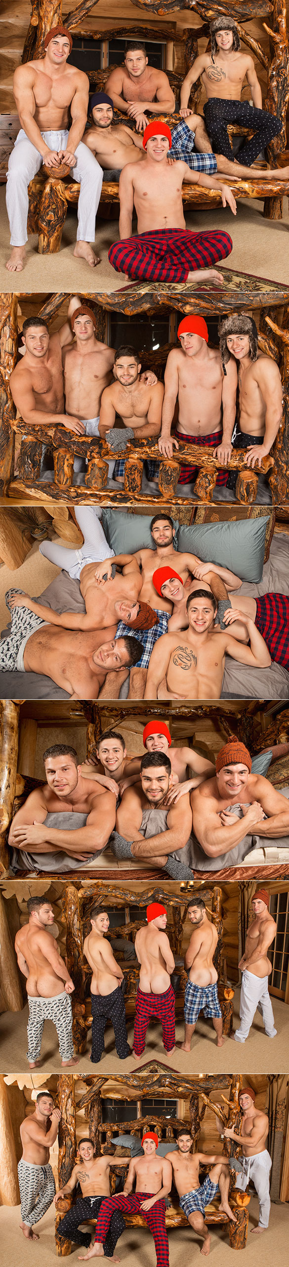 Sean Cody: "Winter Getaway: Day 1" with Brodie, Joey, Lane, Rowan and Tanner