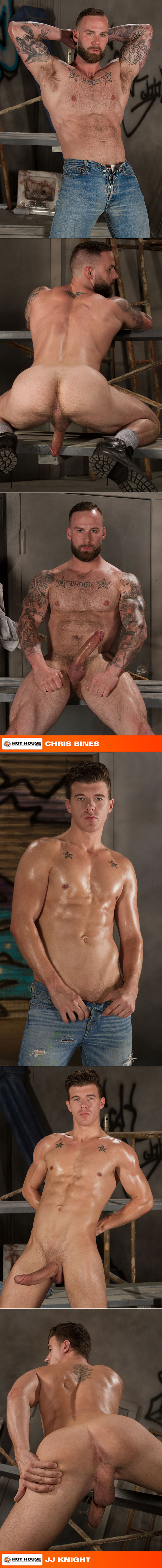 HotHouse: Chris Bines bottoms for big-dicked JJ Knight in "Cruising Grounds"
