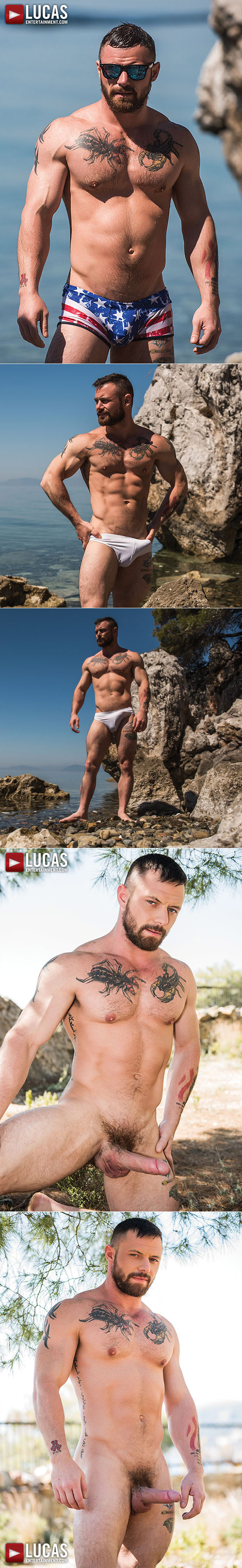 Lucas Entertainment: Newcomer Josh Rider gets fucked by Sergeant Miles in "Bareback Auditions 04: Raw Recruits"