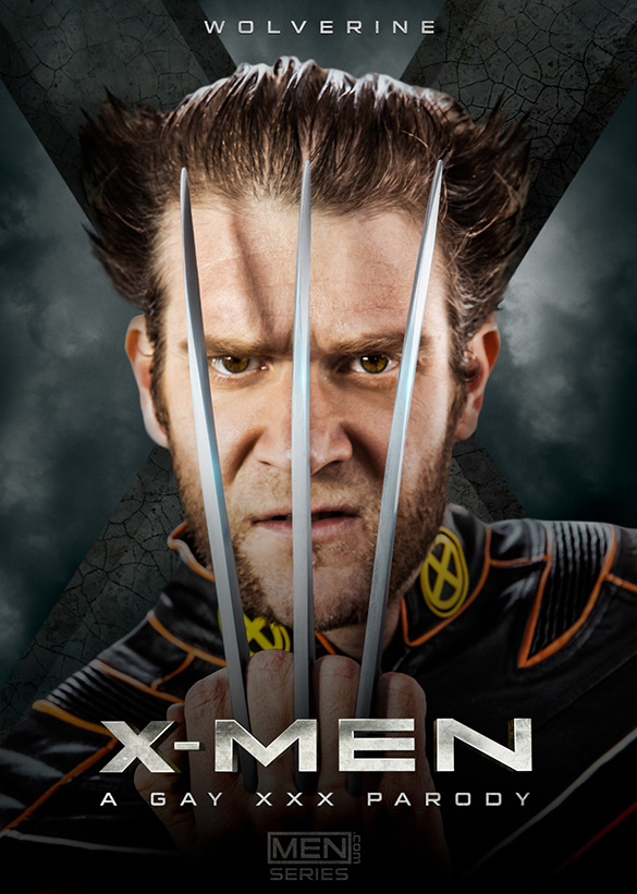 Men.com: Brenner Bolton bottoms for Colby Keller in “X-Men – A Gay XXX Parody, Part 1”