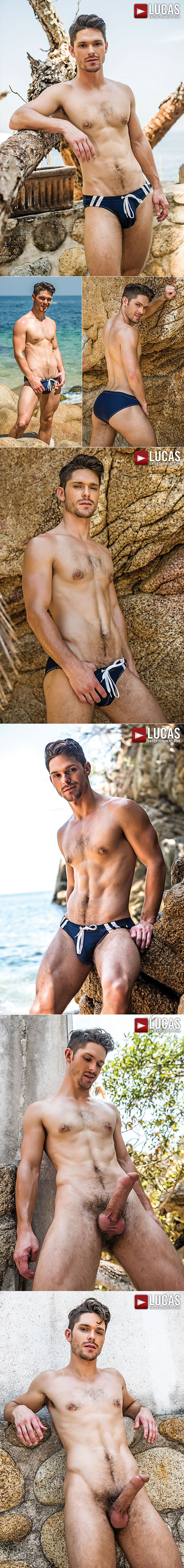 Lucas Entertainment: Alejandro Castillo tops Devin Franco in "Beach Blanket Bareback"