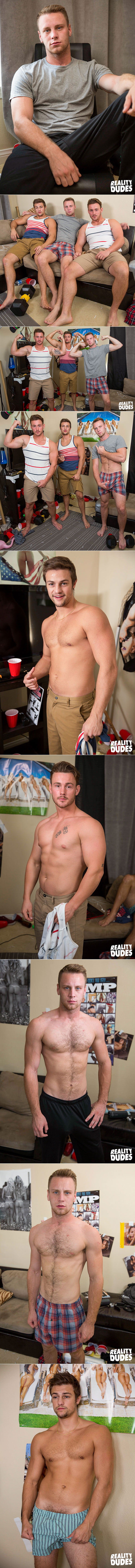 Reality Dudes: Brandon Evans gets fucked raw by Charlie Pattinson and Trevor Long in "Do It Like Her"