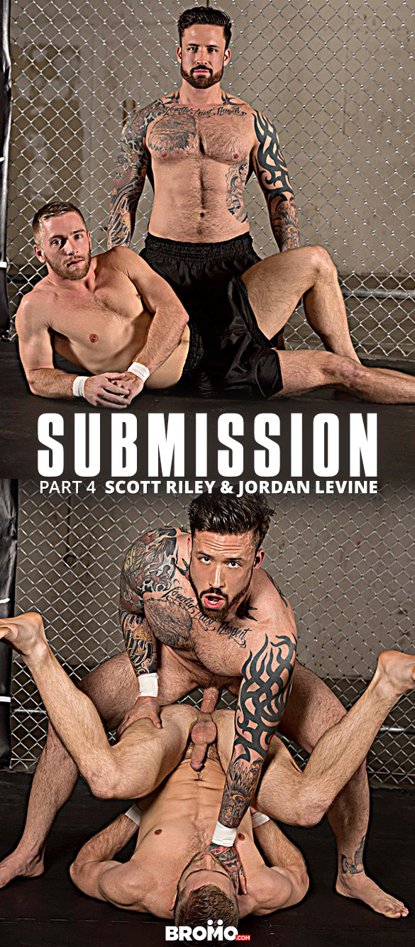 Bromo: Jordan Levine fucks Scott Riley raw in "Submission, Part 4"