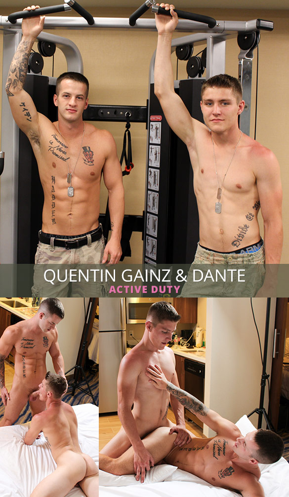 Active Duty: Dante barebacks Quentin Gainz