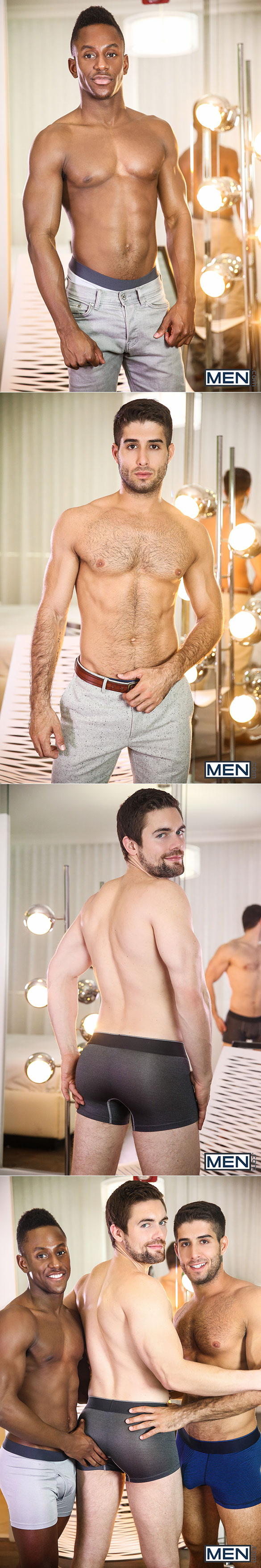 Men.com: Diego Sans and Liam Cyber fuck Griffin Barrows in "Thoroughbred, Part 3"
