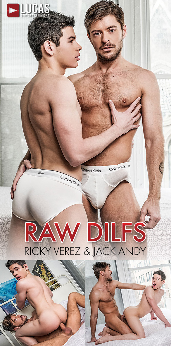 Lucas Entertainment: Ricky Verez rides Jack Andy's big dick "Raw DILFs"