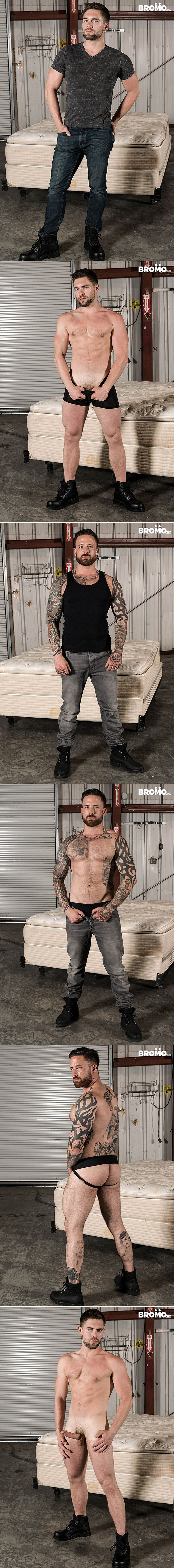 Bromo: Jordan Levine bangs Griffin Barrows in "Warehouse Chronicles: Spanked Raw"