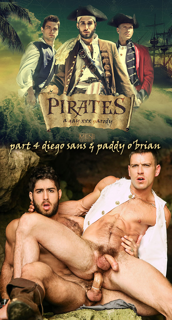 Men.com: Paddy O'Brian bottoms for Diego Sans in "Pirates: A Gay XXX Parody, Part 4"