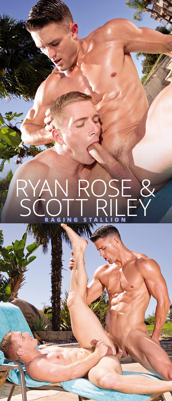 Raging Stallion: Scott Riley gets pounded by Ryan Rose