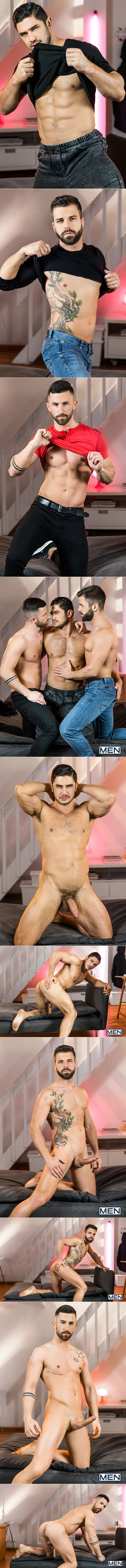 Men.com: Dato Foland, Hector De Silva and Sunny Colucci's threesome in "The Couple That Fucks Together, Part 2"