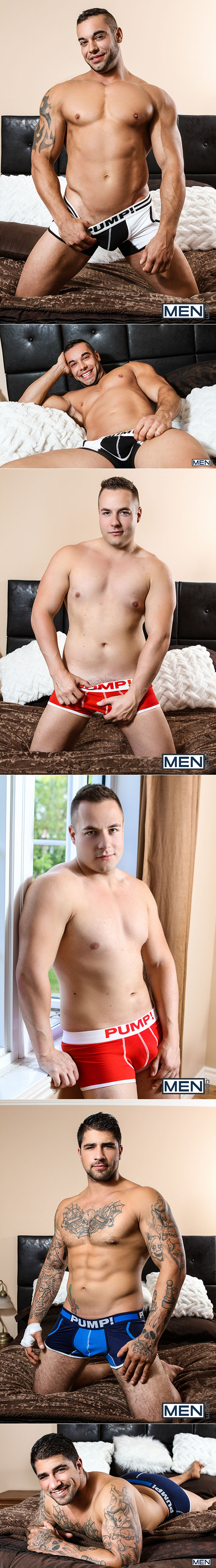 Men.com: Jack Kross and Ryan Bones tag team Tobias James in "Sneaky Slut"