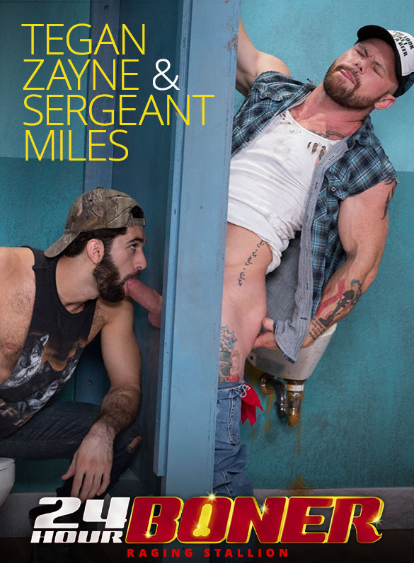 Raging Stallion: Sergeant Miles gets serviced by Tegan Zayne in "24 Hour Boner"
