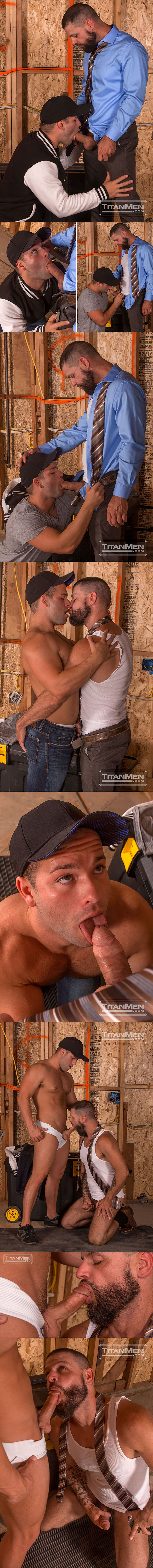 TitanMen: Luke Adams takes Tex Davidson's 9-inch cock up his bubble butt in "West Texas Park & Ride"