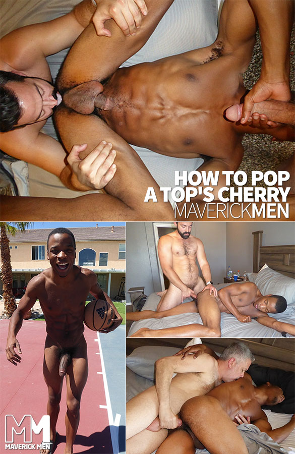 MaverickMen: Cole and Hunter fuck Charles King bareback in "How to Pop a Top's Cherry"