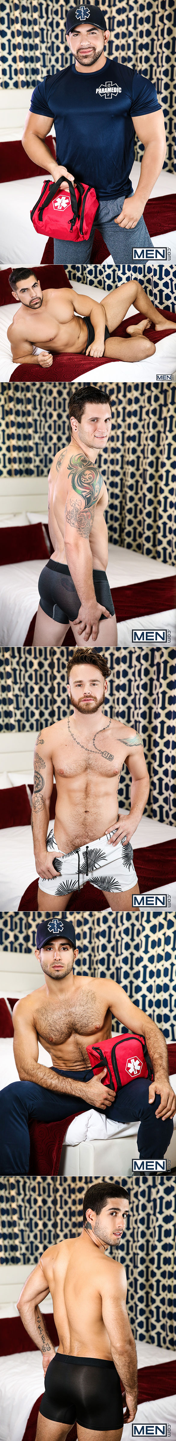 Men.com: Damien Stone and Diego Sans fuck Allen Lucas and Max Wilde in "Save Me"