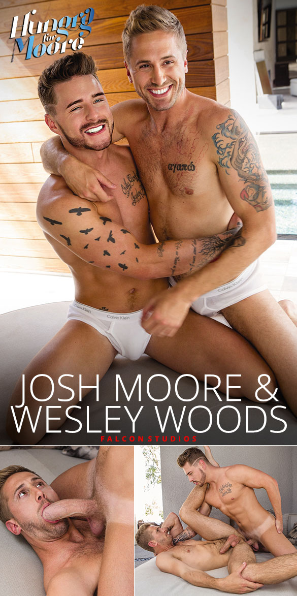 Falcon Studios: Josh Moore fucks Wesley Woods in "Hungry for Moore"
