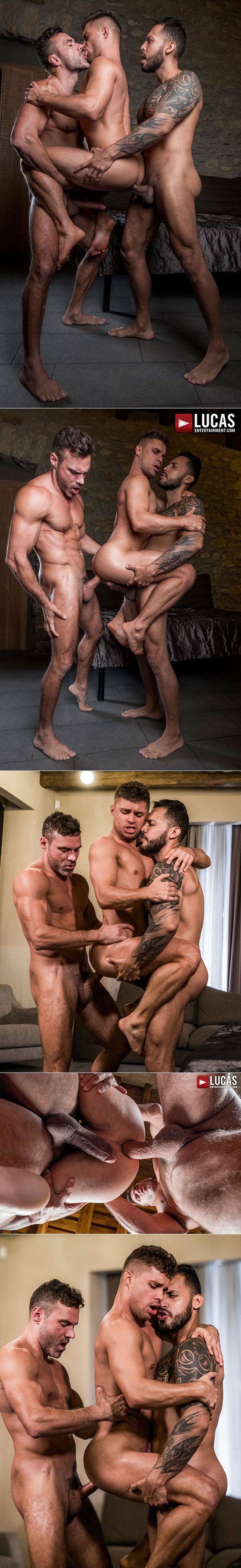 Lucas Entertainment: Viktor Rom and Manuel Skye tag team Klim Gromov in "Craving Raw Dick"