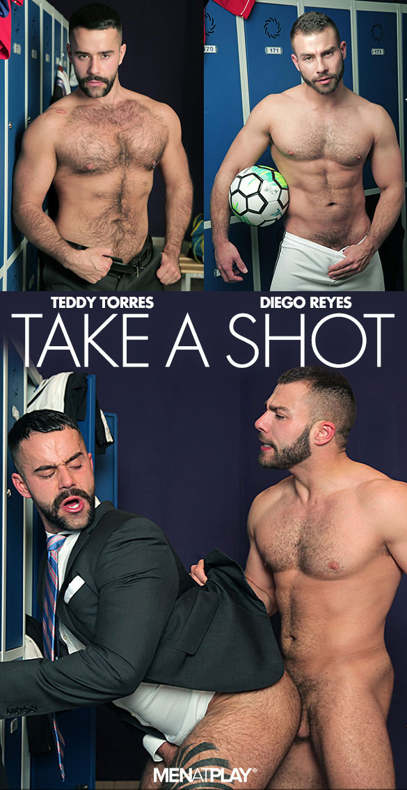 MenAtPlay: Diego Reyes fucks Teddy Torres in "Take a Shot"