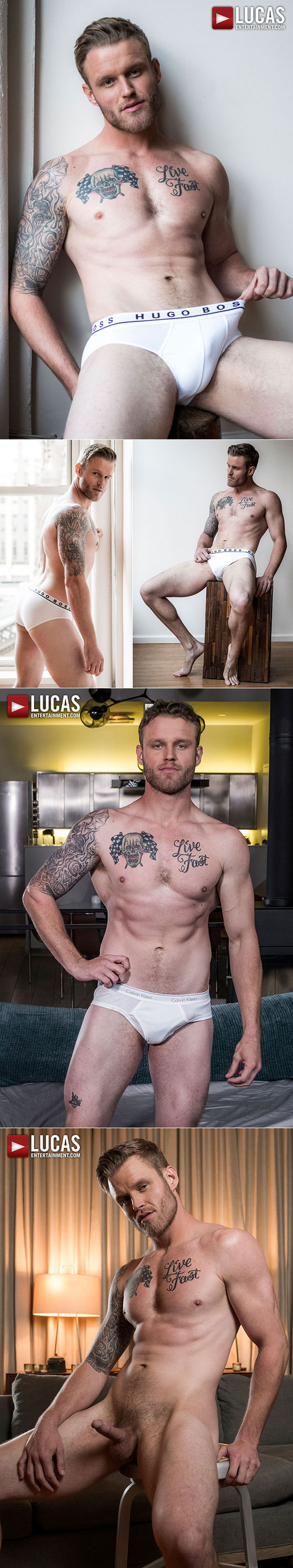 Lucas Entertainment: Shawn Reeve takes Andre Donovan and Bama Romello's big dicks raw