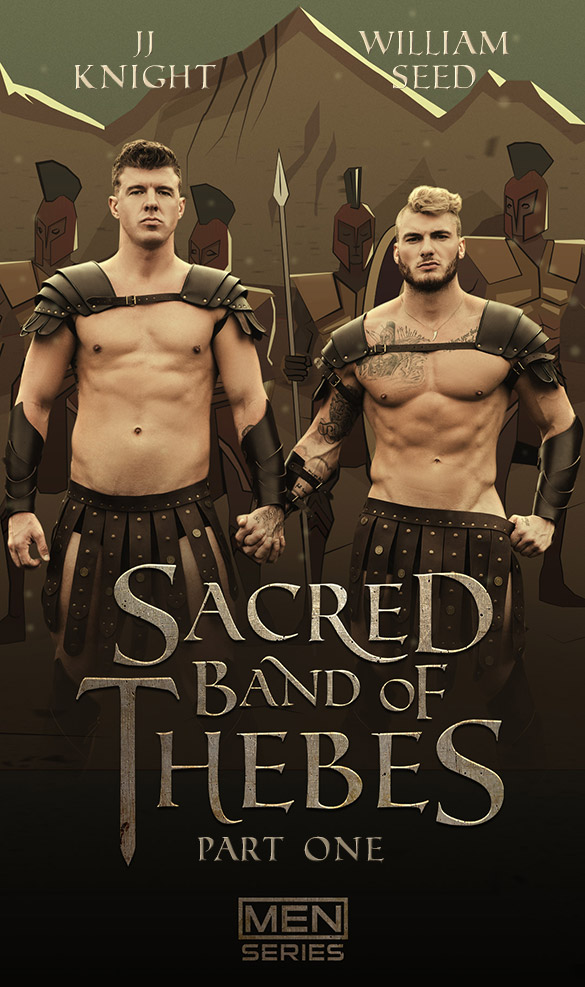 Men.com: William Seed bottoms for JJ Knight in "Sacred Band of Thebes, Part 1"