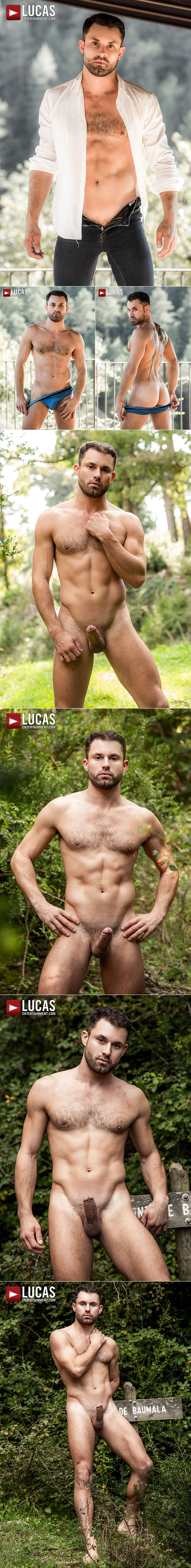 Lucas Entertainment: James Castle, Apolo Fire and Dani Robles' raw threesome in "Uncut in the Great Outdoors"