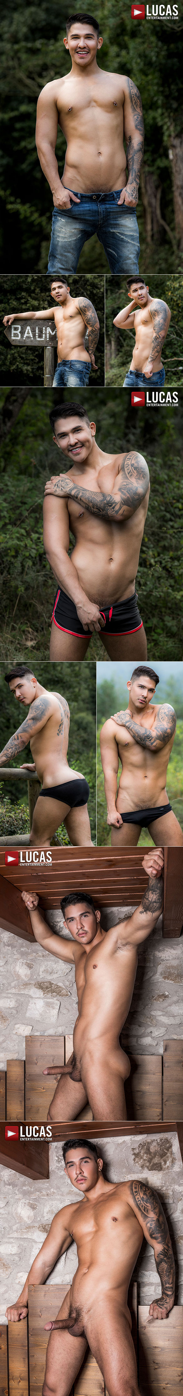 Lucas Entertainment: James Castle, Apolo Fire and Dani Robles' raw threesome in "Uncut in the Great Outdoors"