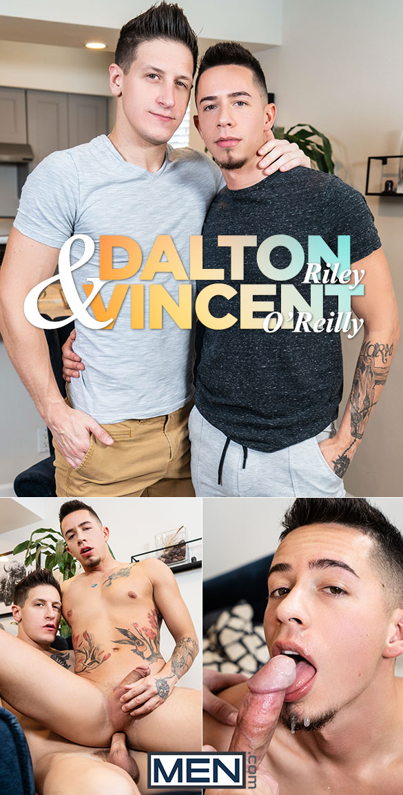 Men.com: Dalton Riley fucks Vincent O'Reilly bareback in "Dalton & Vincent"