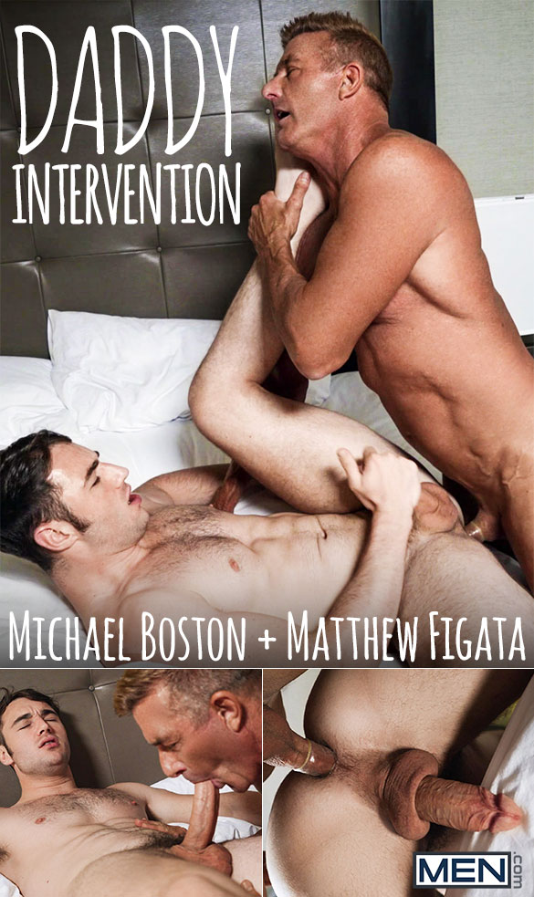 Men.com: Matthew Figata fucks Michael Boston in "Daddy Intervention"