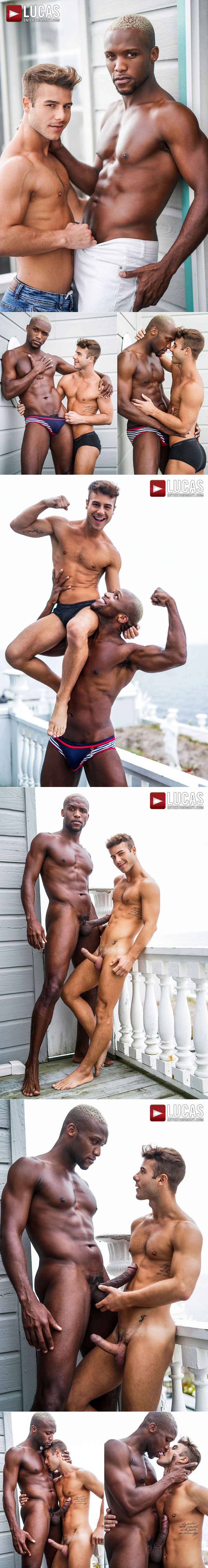 Lucas Entertainment: Allen King rides Andre Donovan's huge, raw cock in "Fire Island Sex Party"