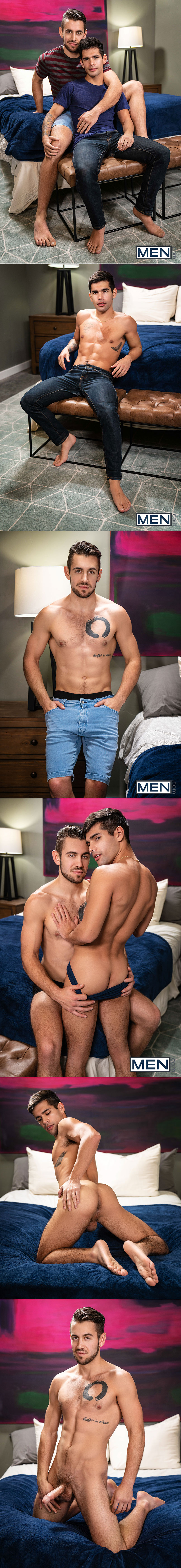 Men.com: Dante Colle barebacks Ty Mitchell in front of Reese Rideout in "Gaybors, Part 2"