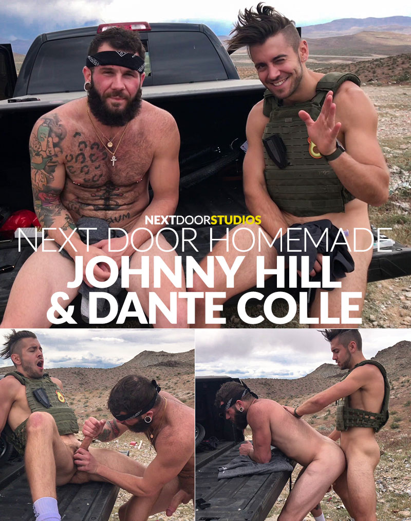 Next Door Studios: Dante Colle barebacks Johnny Hill in the desert (“Next Door Homemade”)