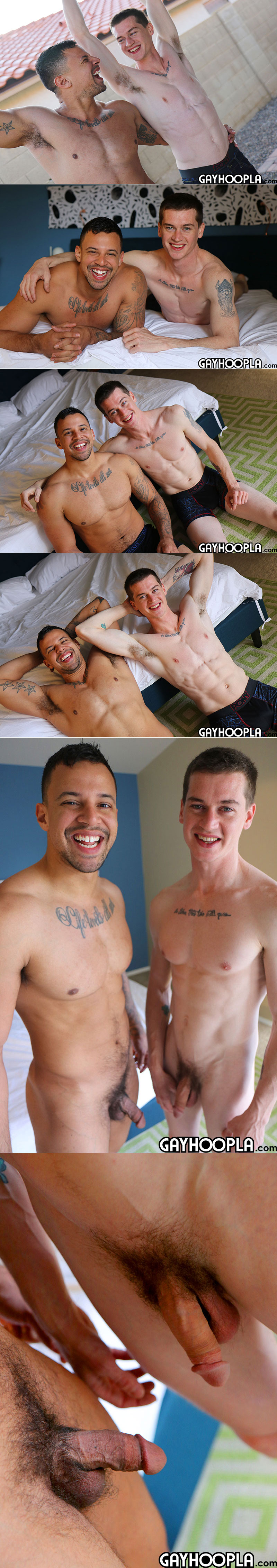 GayHoopla: Tony Romero gets fucked by London Ryan and his 9-inch cock