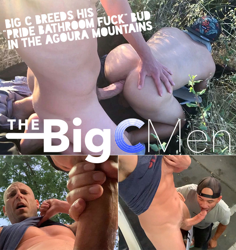 TheBigCMen: Cory breeds 'Pride Bathroom Fuck Bud' in the Agoura Mountains and gets sucked off in a parkin lot