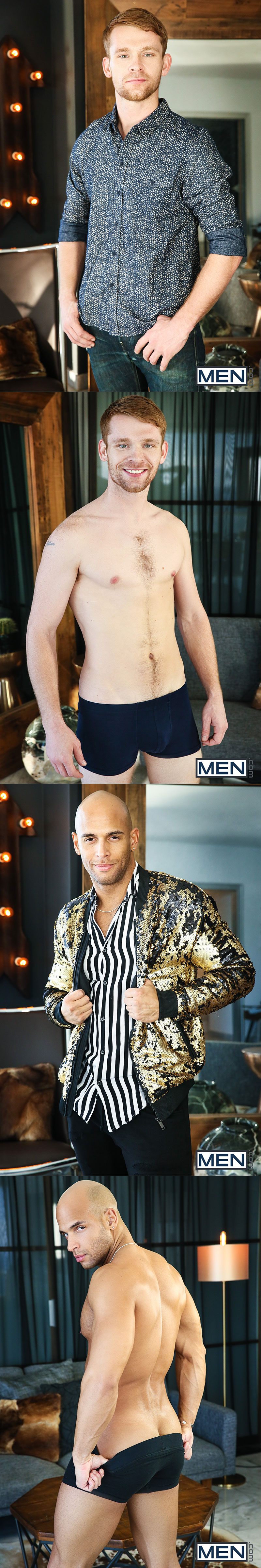 Men.com: Sean Zevran bottoms for big-dicked Calhoun Sawyer in "Fab 3 – A Gay XXX Parody, Part 3"