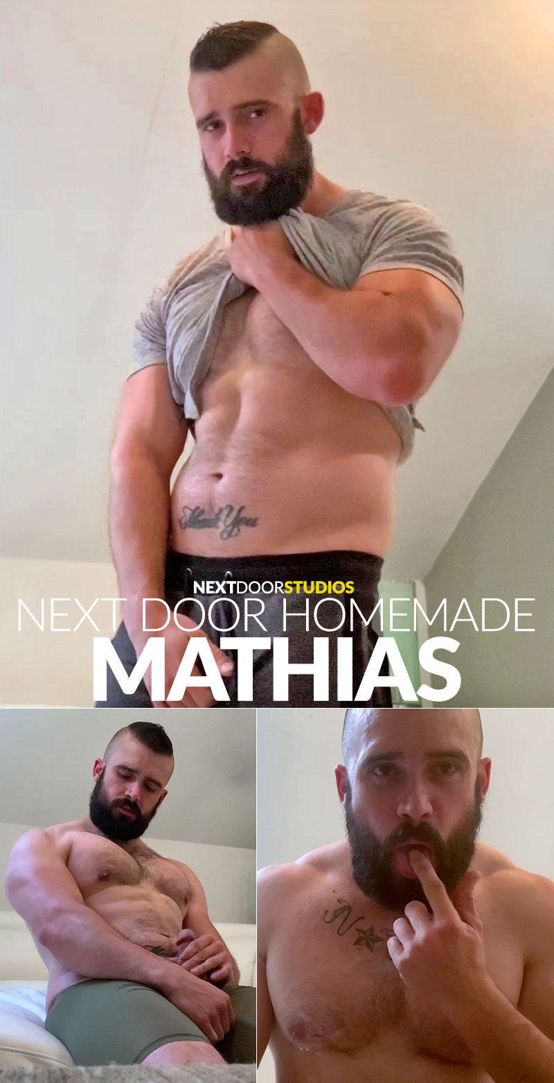 Next Door Studios: Mathias rubs one out (“Next Door Homemade”)