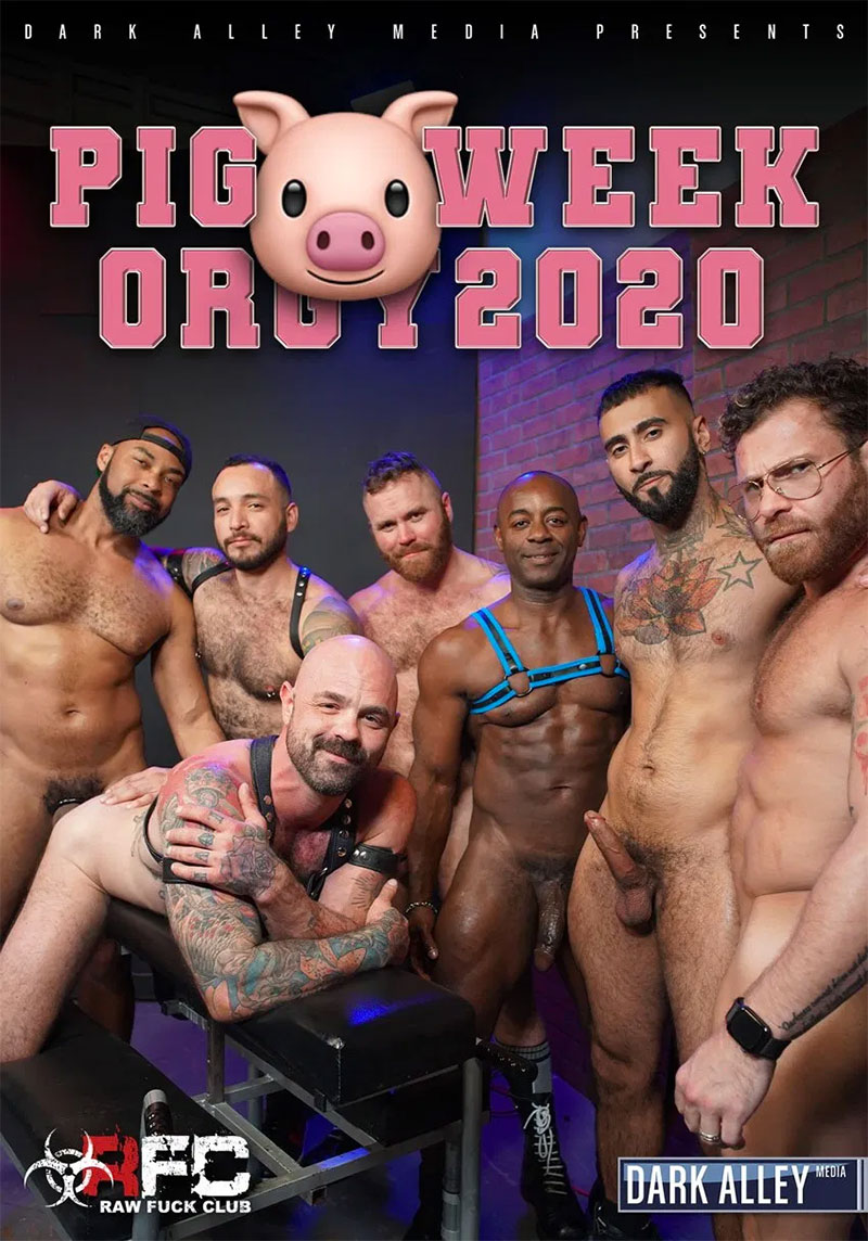 NakedSword: Dark Alley Media's "Pig Week Orgy 2020"