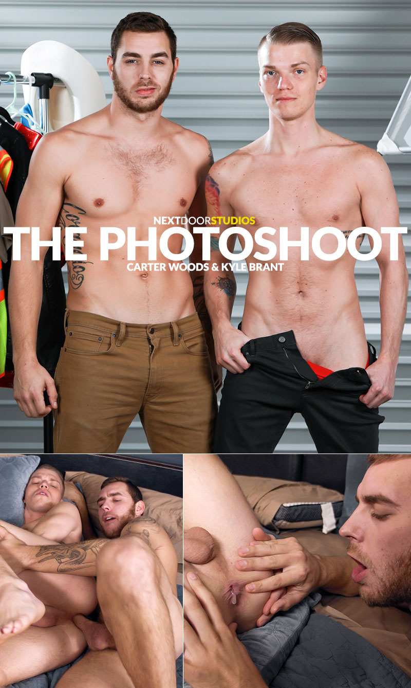 Next Door Studios: Carter Woods creams Kyle Brant's hole in "The Photoshoot"