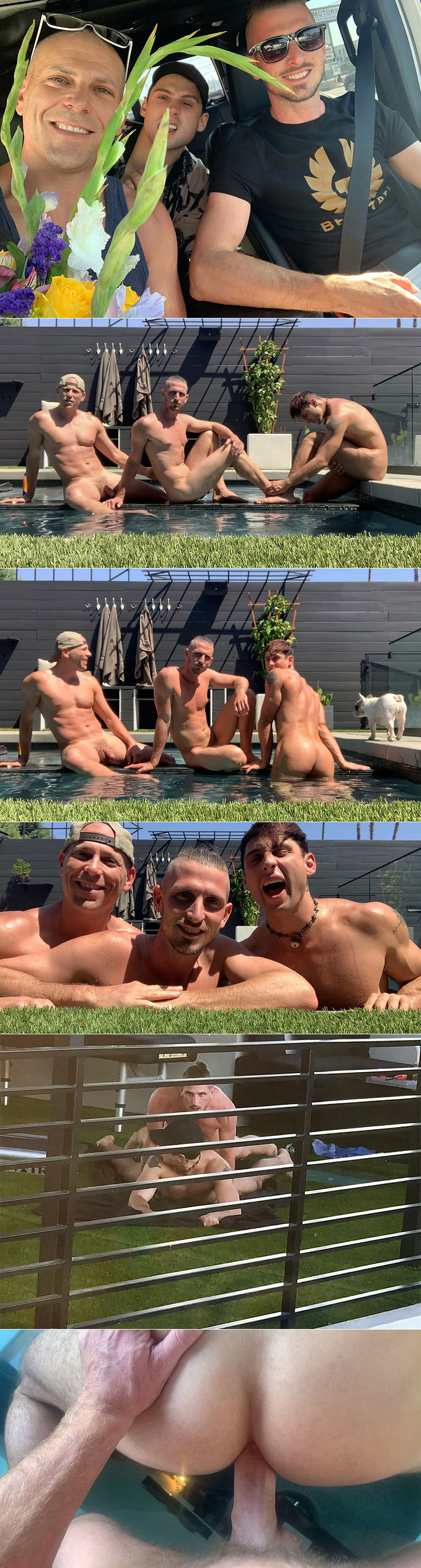 TheBigCMen: "More 3 Way BF Action: Hangin by the Pool & Jarret Moon Bottoms Out"