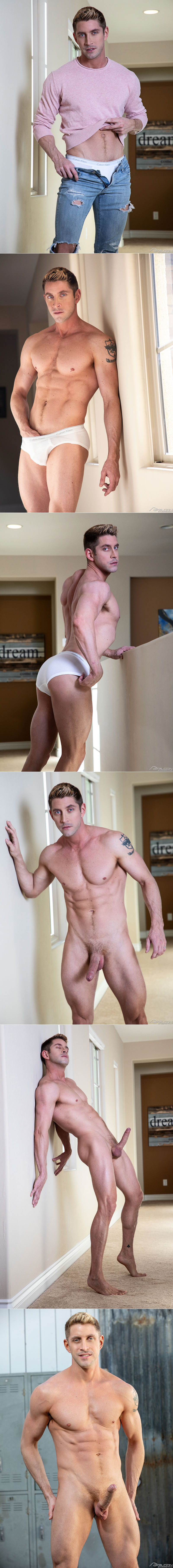 Falcon Studios: Johnny Ford works out and rubs one out in "Pumped" (“Model Behavior” Series)