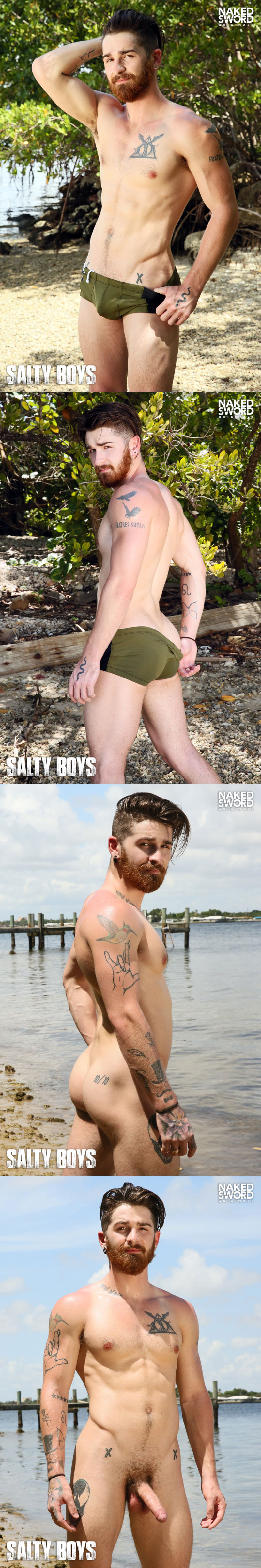 NakedSword Originals: Cesar Rossi fucks Nick Milani bareback in "Salty Boys"
