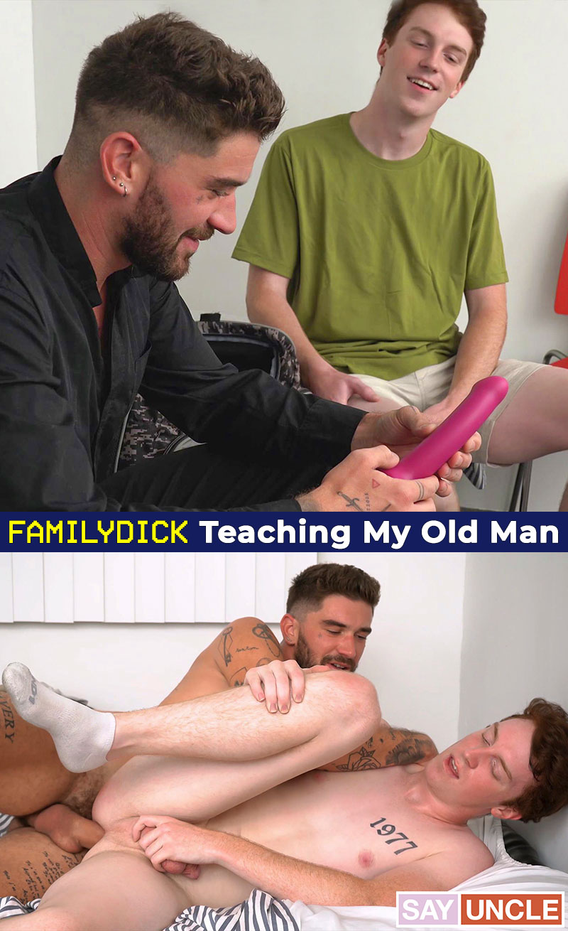 FamilyDick: Chris Damned bangs Sebastian Hunt raw in "Teaching My Old Man"