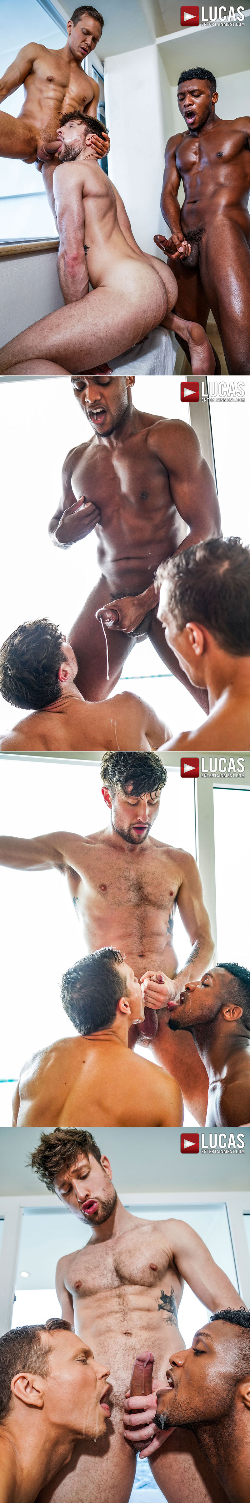 Lucas Entertainment: Andre Donovan, Ethan Chase and Drew Dixon's raw threeway in "Bust a Nut"