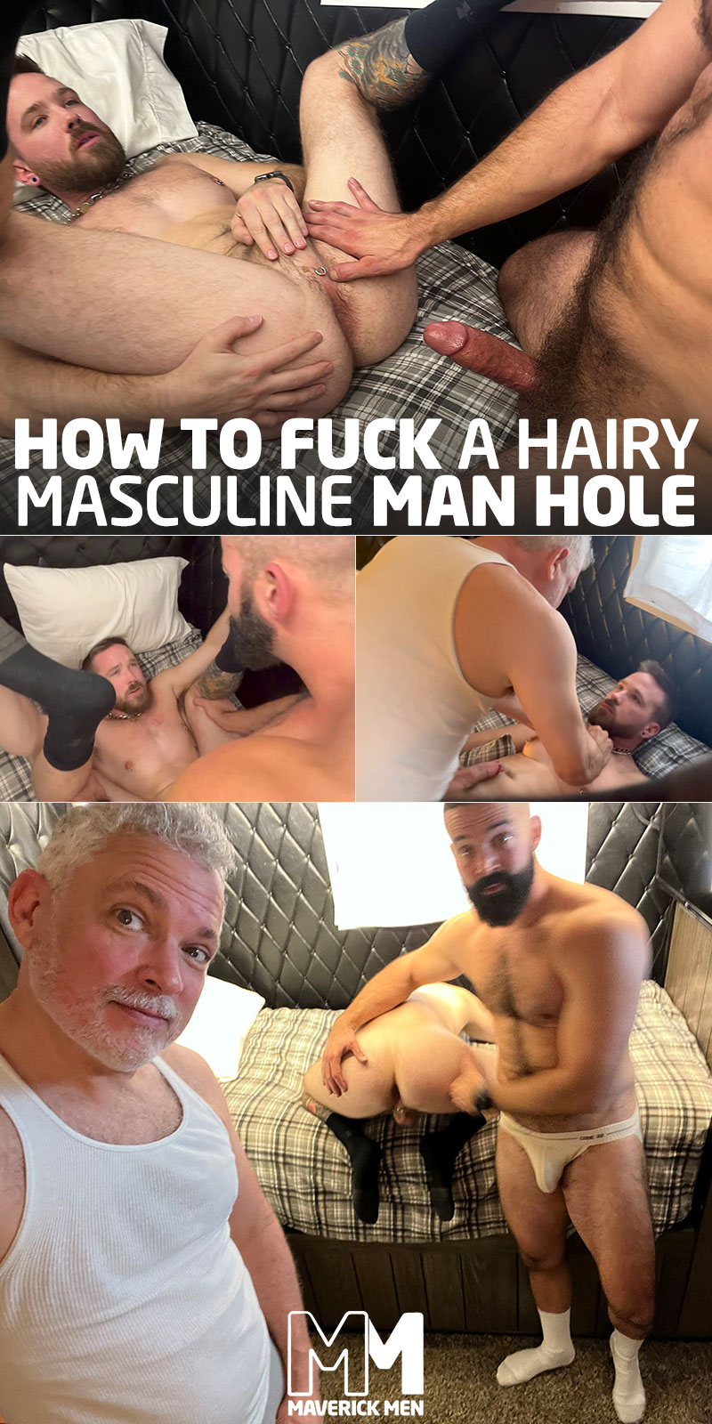 How to Fuck a Hairy Masculine Man Hole MaverickMen